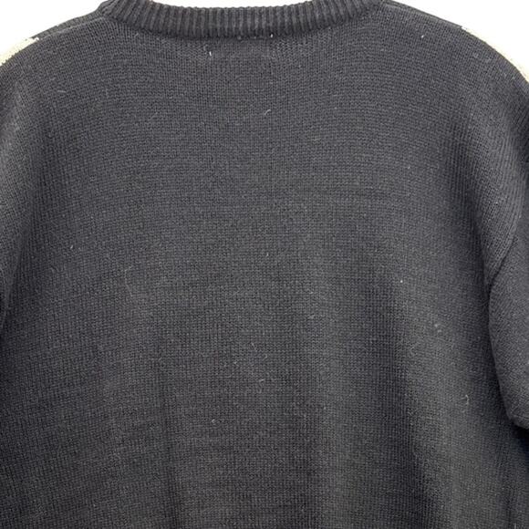 Alfred Dunner Vintage Sequin Black White Geometric Pattern Sweater Women 3XL - Picture 5 of 7